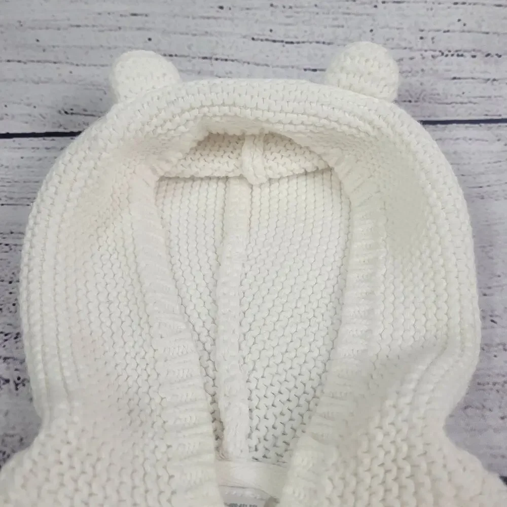 Carter's Hooded Cardigan Sweater w/‎ Ears - Girl's Newborn